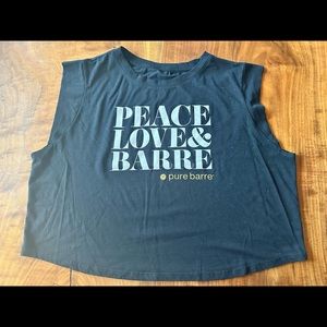 Pure Barre Crop Muscle Shirt